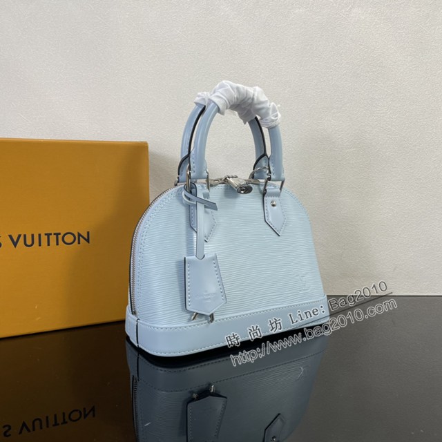 Lv路易威登2023專櫃新款顏色Alma BB手袋 LV水波紋皮革寬幅提花肩帶貝殼包 M59346 ydh5188